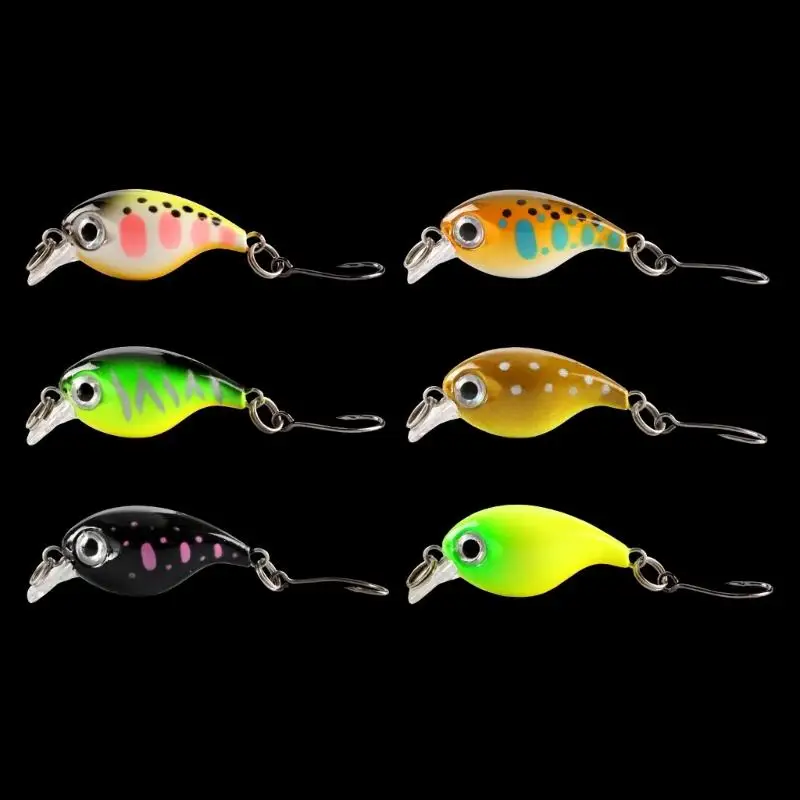 

6Pcs Floating Hard Baits Freshwater Saltwater Fishing Lures Wobbler Carp Trouts Walleye Lures Crankbaits Swimbait M89D