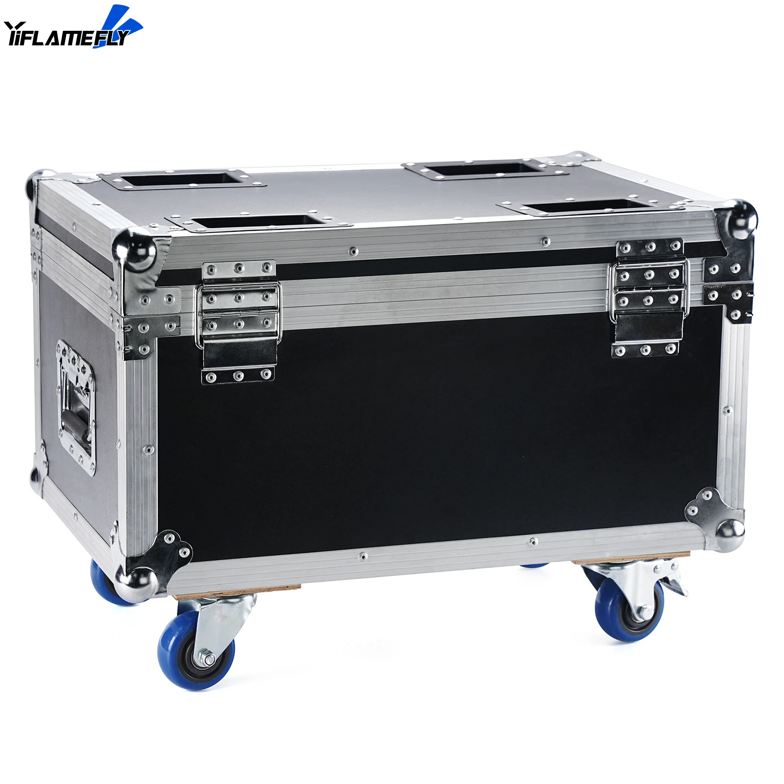 Yiflamefly – boîtier de compagnie aérienne de grande taille, étui Gator robuste avec poignée de roues intégrée pour 18 LED Par Light, lumière de scène Flycase