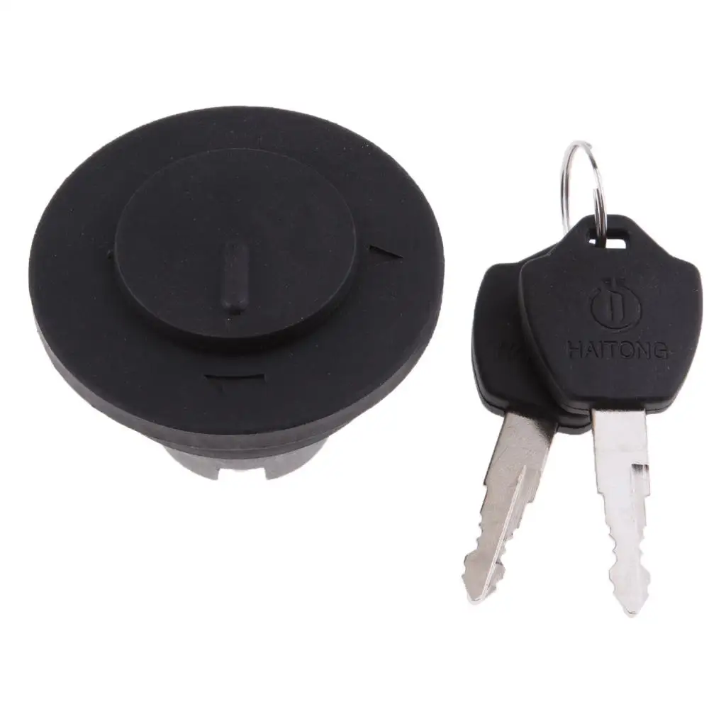 Black Motorbike Gas Cap Fuel Tank Cap with Keys for Roketa Cayman/V-moto Milano/Baja RT50