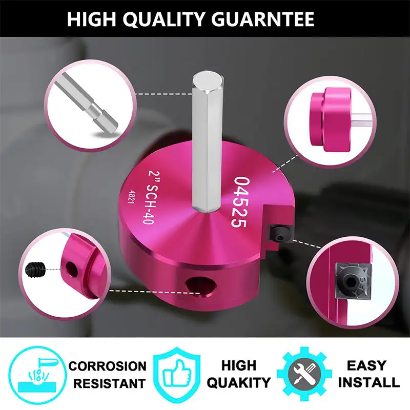 PVC Pipe Chamfering Tool Suitable for Pipe Ventilation Deburring Plumbing Systems Improves Sealing Secure Joint Fit