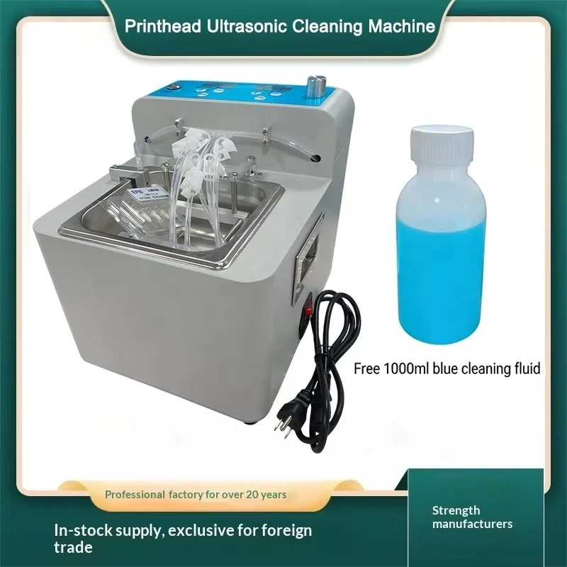 

Manufacturer Direct Sale Inkjet Printer Nozzle Clogging Ultrasonic Cleaner E-pson Printhead Ultrasonic Cleaning Machine