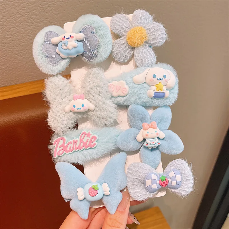 

Kuromi Cinnamoroll Melody Cartoon Dopamine Color Children Hairpin Cute Girl Hairpin Girl Baby Duck Bill Clip Hair Accessories