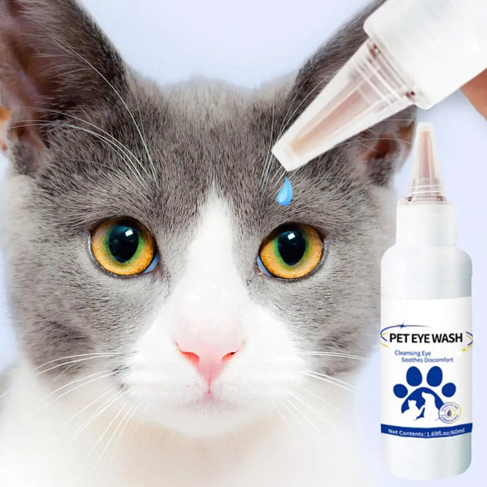 Pet Eye Drops Mild Non-irritating Cat Dog Care Tear Eye Eye Cleaning Wash Water Eye Protection Eye Mucus Stains Products O9S0