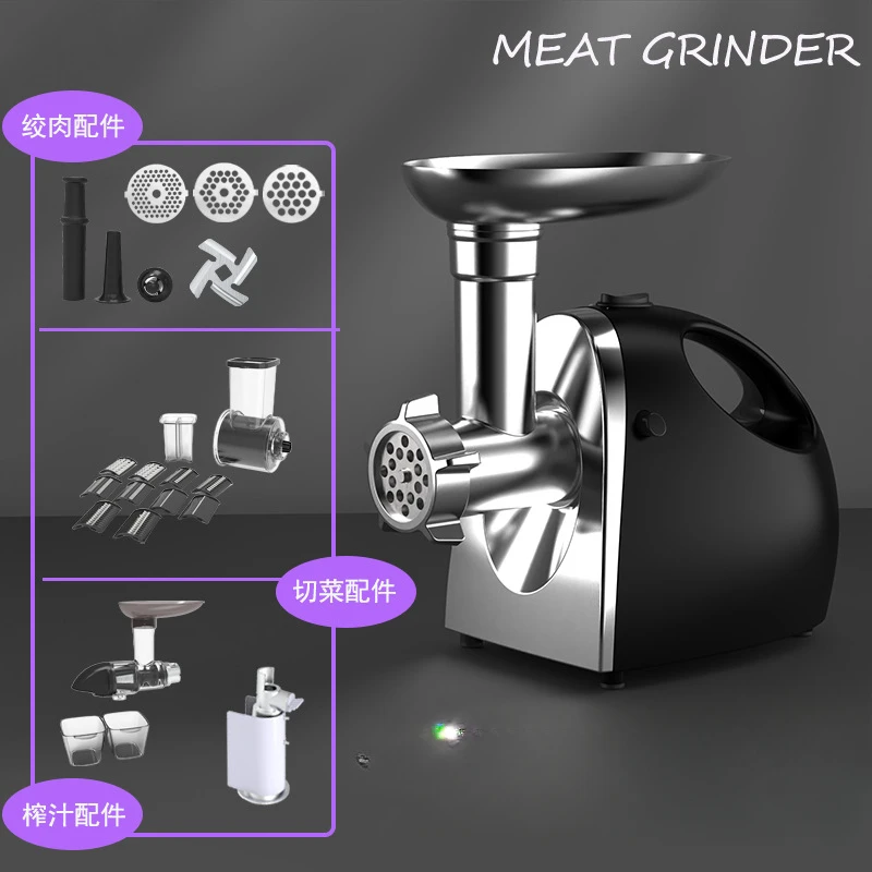 Meat Grinder Electric Multifunctional Home Use Sausage Stuffer Vegetable Chopper