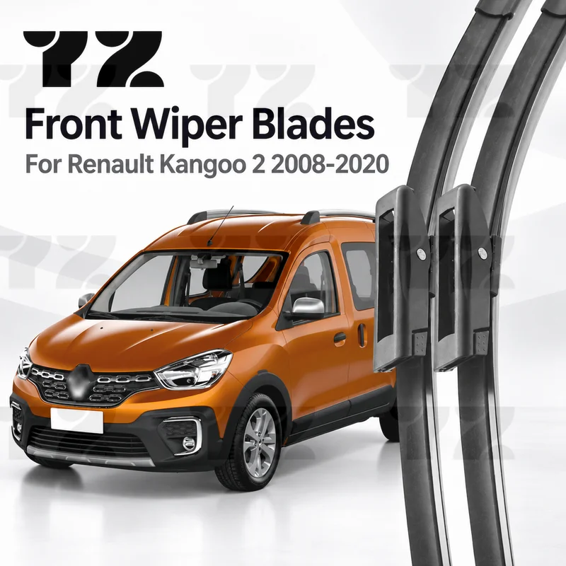 YZ Front Windshield Wiper Blades For Renault Kangoo 2 2008-2020 Windscreen Replacement 24" 22" Car Accessory