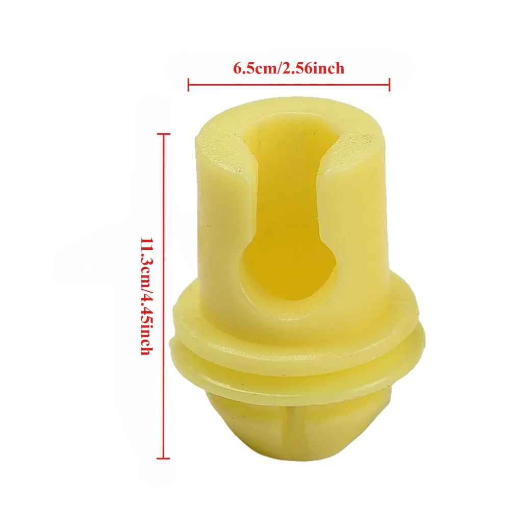 2/4pcs Yellow Car Interior Door Clips, Door Lock Mechanism Trim Panel Fasteners, Universal for Full Generations of BMW 3 Series