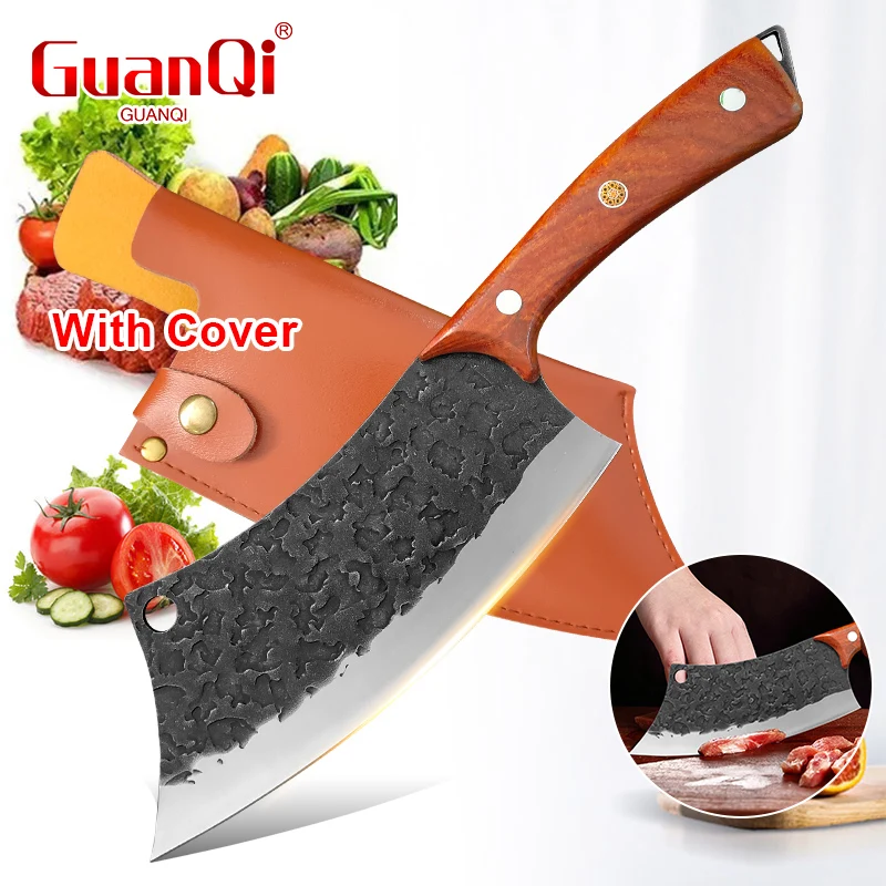 Grill Messer Slicer Obst Fisch Messer Küche Utility Kochen Ausbein Messer Chef Hackmesser Fleisch Holzgriff Küche Schneiden Messer