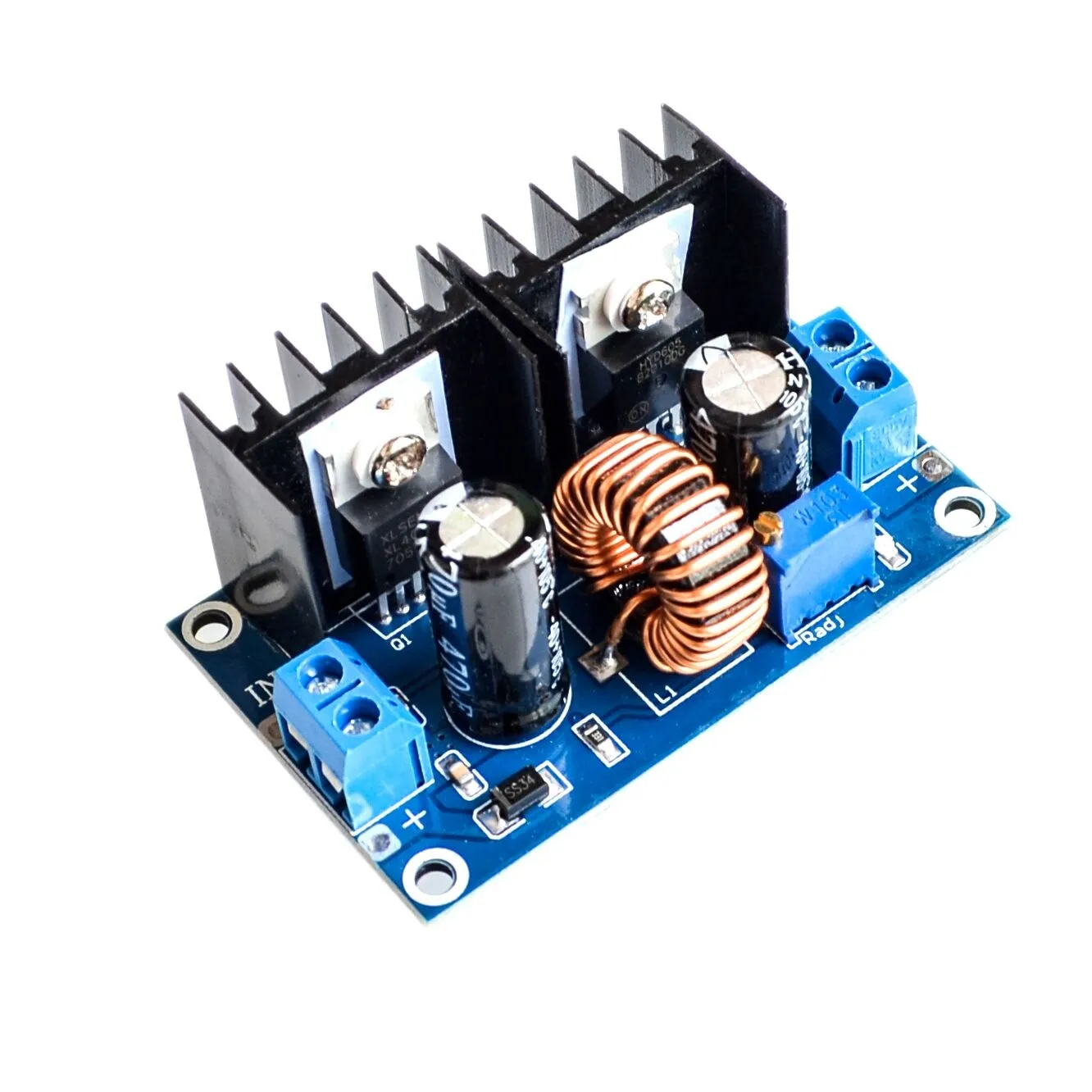 XL4016 PWM Adjustable 4-36V To 1.25-36V Step-Down Board Module Max 8A 200W DC-DC Step Down Buck Converter Power Supply