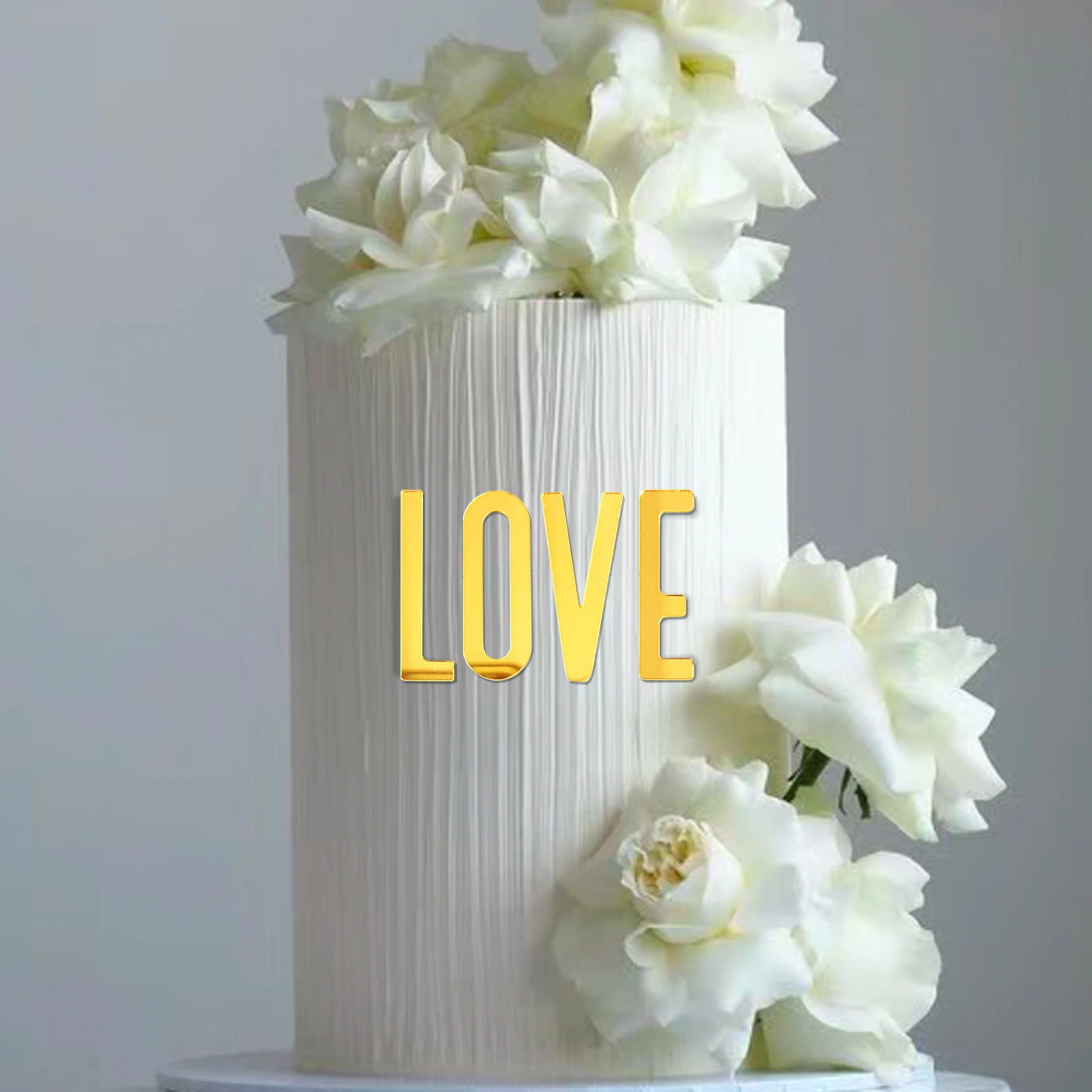 1 Set Goldene Acryl 26 Englische Buchstaben und Zahlen Tortendekoration für Geburtstag Hochzeit Party Personalisierte DIY Kuchen-Deko-Zubehör – Detail 4