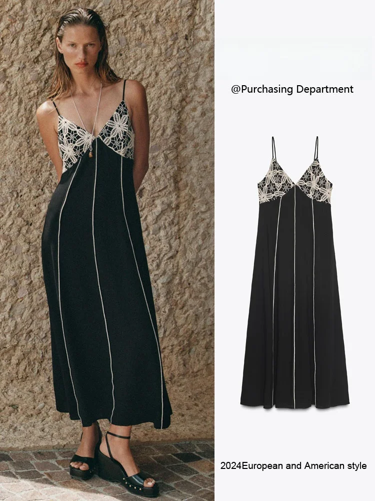 

Новое поступление: Женское летнее вечернее платье миди с V-образным вырезом и вышивкой, длинное, для вечеринок