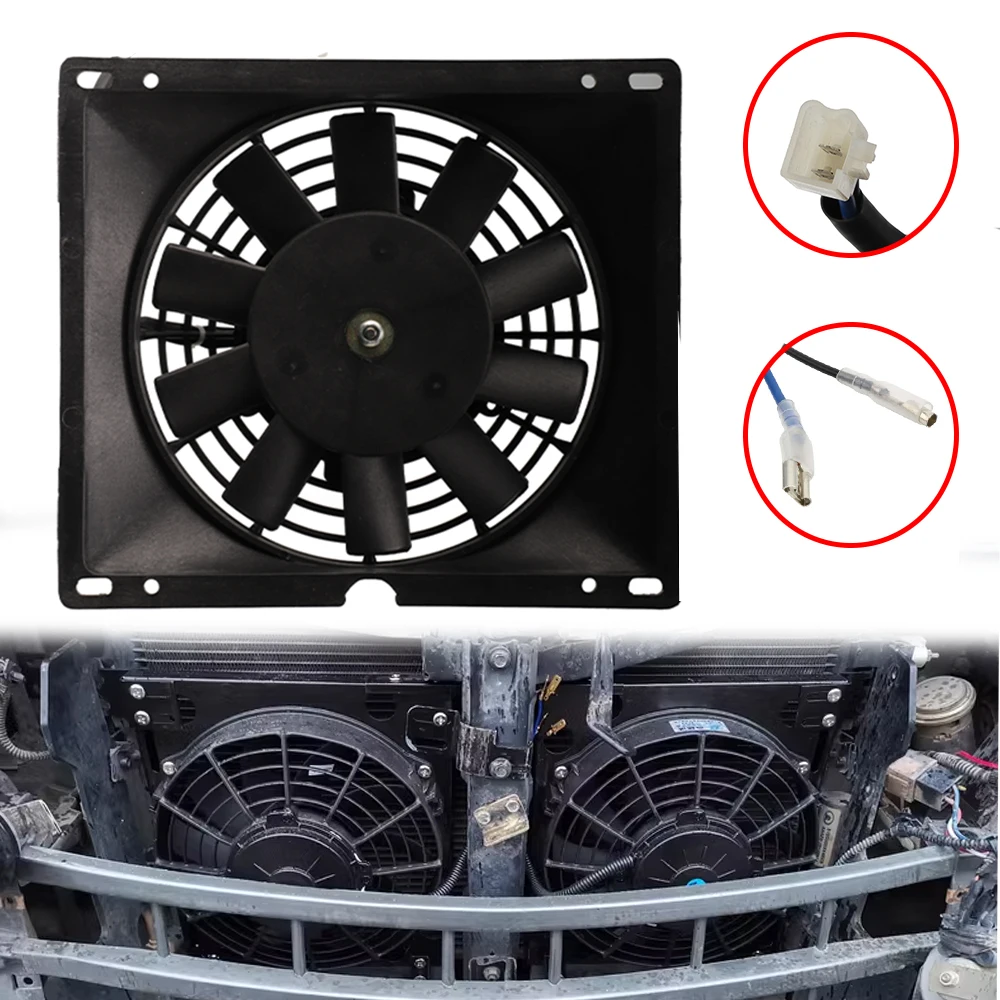 Gy6 Cooling Fan Radiator Fan 12v Oil Cooler Motorcycle Cooling Universal for KTM Honda Yamaha Dirt Bike ATV Quad Kart Dirt Bike