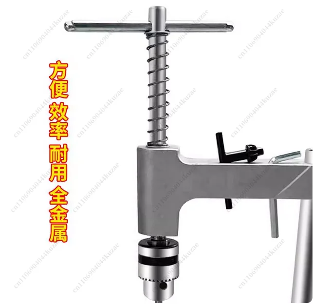 Micro Manual Vertical Tapping Machine - Handheld Adjustable Tap Wrench with Extended Ratchet Arm (Desktop Compatible)