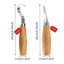 Ahşap oyma bıçağı, oyma araçları, ergonomik ahşap kaşık, dayanıklı, çarpık, yeni başlayanlar, heykel, profesyonel