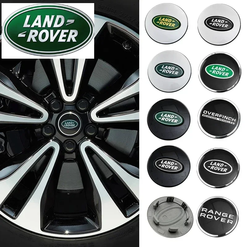Nuevo 4 Uds 62mm tapa central de rueda de coche Logo buje insignia llantas cubierta Land Rover Discovery 3 4 R4 LR2 Range Rover Evoque Sport Dander 2 3