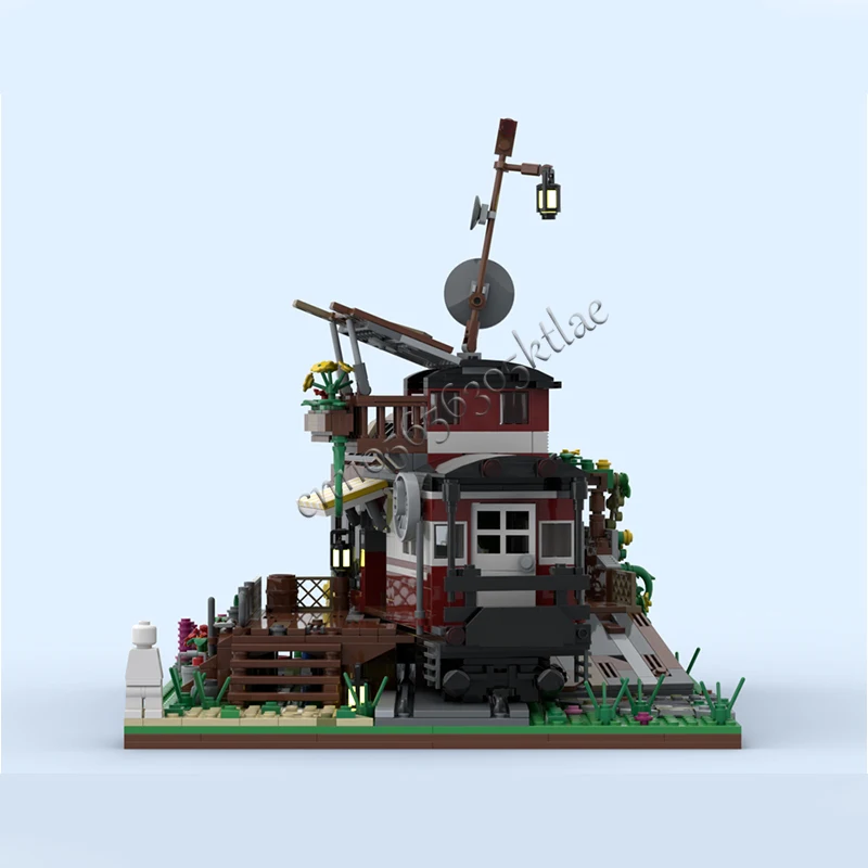 1330 pièces scène de rue de ville garde la voiture maison de fleurs MOC personnaliser modèle de bloc de construction modulaire bricolage assemblage jouet cadeau