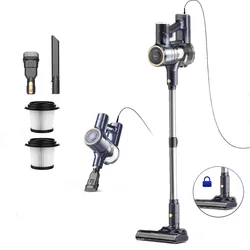 YISORA-Aspirador sem fio com LED Floor Head, 23Kpa Vacuum, Handheld Vac para Tapete, Hard Floor, Pet Hair, 6m Cabo Longo