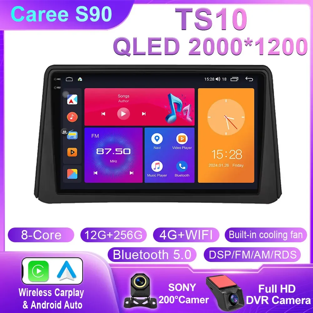 Android Auto Voor Opel Vauxhall Mokka 2012-2016 Voor Buick Encore 2013-2019 Auto Radio Multimedia Speler camera Navigatie WIFI - afbeelding 1