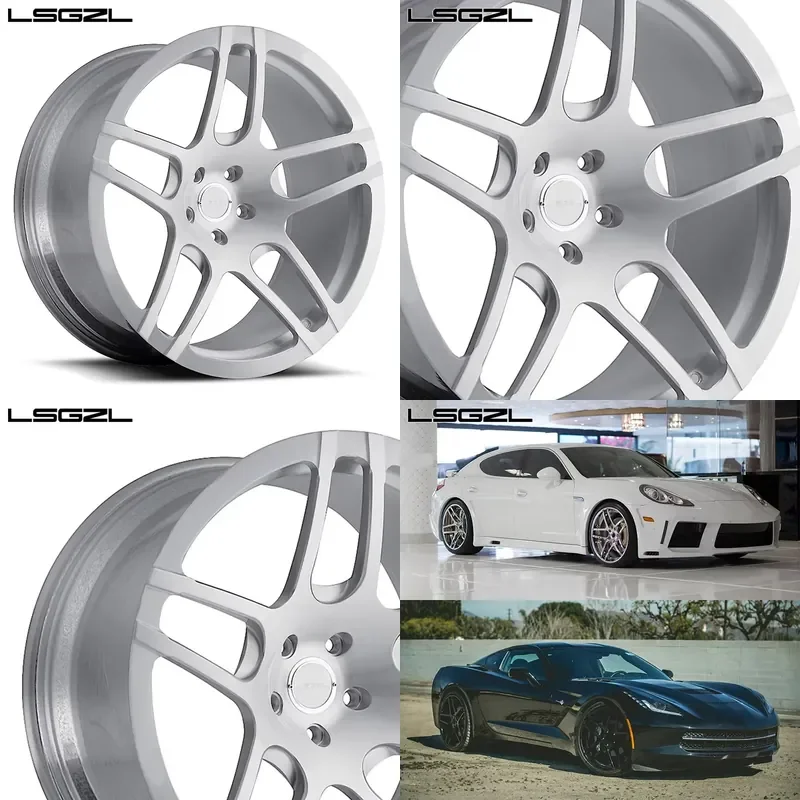 i LSGZL Monoblock Forged Custom New Design Alloy Car Wheel 5x120 5z114.3 5x130 Rims Wheels