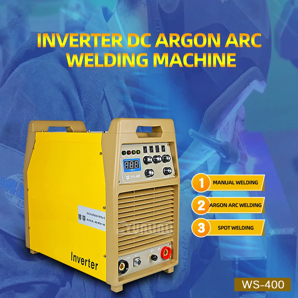 2026 WS-400 Electric argon arc welding machine 380V 3phase Inverter DC Industrial Metal welding machine Spot welding