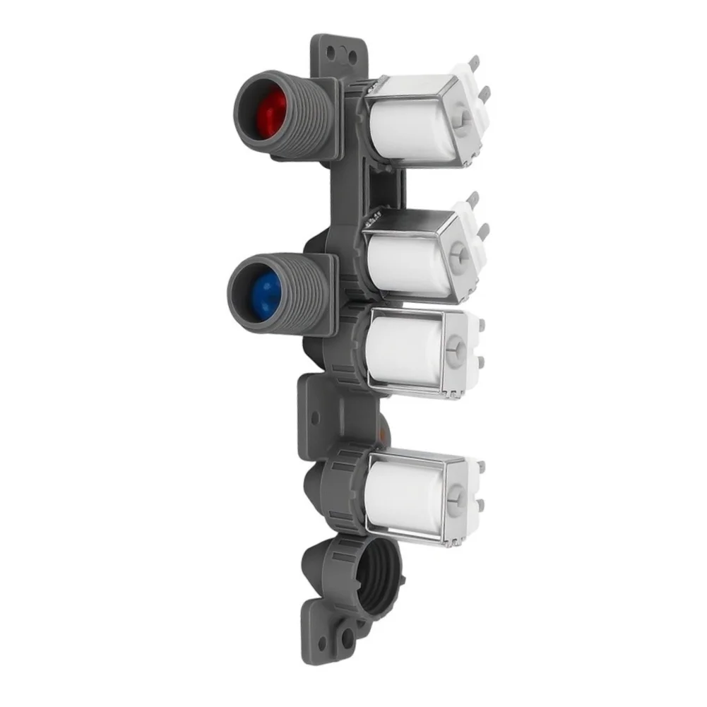 1Pc AJU75152602 Water Inlet Valve Assembly 4 Solenoid Replacement For LG Washing Machine WT7405CW WT7305CV Repair Part