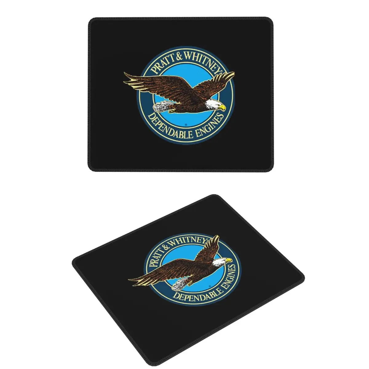 프랫 앤 와이트니 로고 신뢰할 수 있는 엔진 마우스 패드 컴퓨터 키보드 마우스 매트 게이머 PC 데스크 매트 사무실 테이블 매트