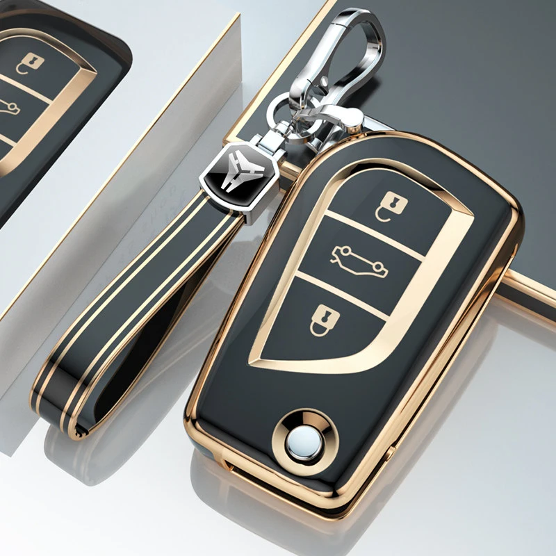 TPU 3 Buttons Car Remote Key Case Cover for Toyota Rav4 Scion TC IM Auris Corolla Reiz Avensis Verso Yaris Aygo Auto Shell Fob