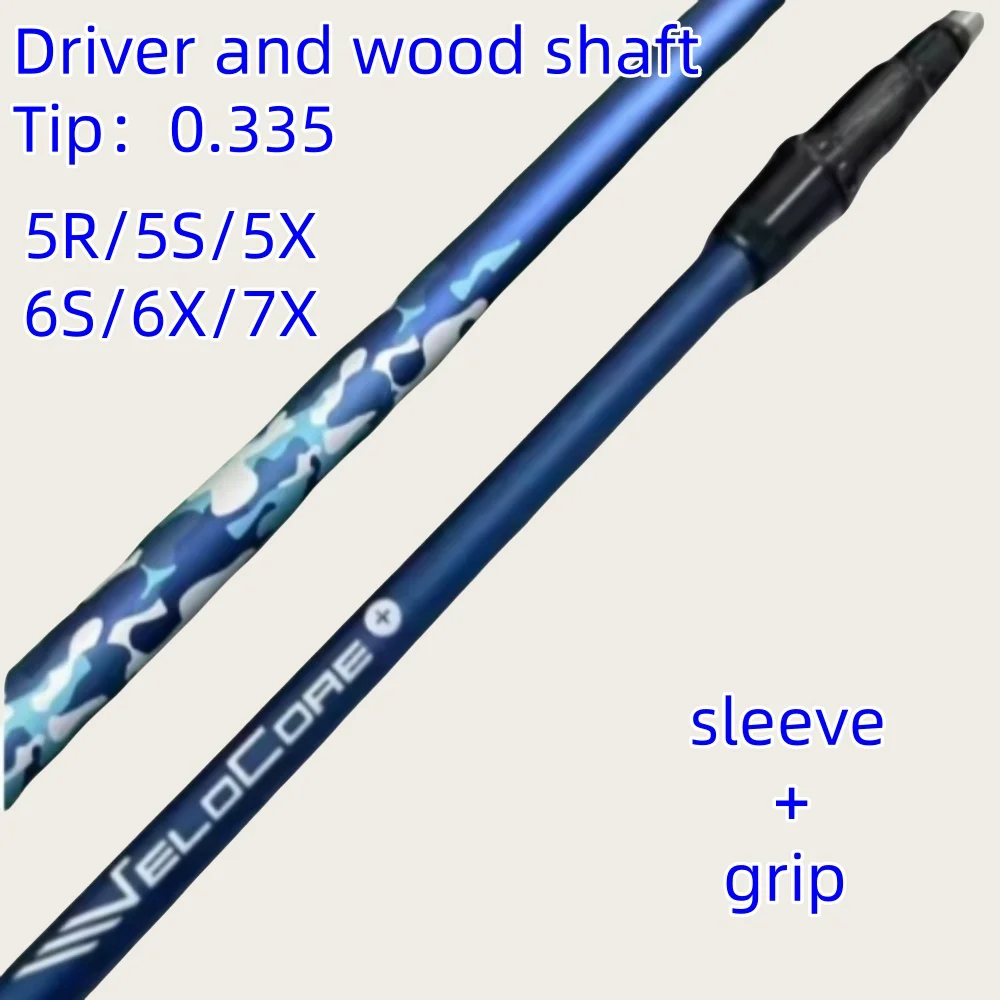 

2025New Golf Club shaft Black/blue Camouflage coating limited edition Golf Drivers shaft S/R Flex Graphite shaft Tip size 0.335
