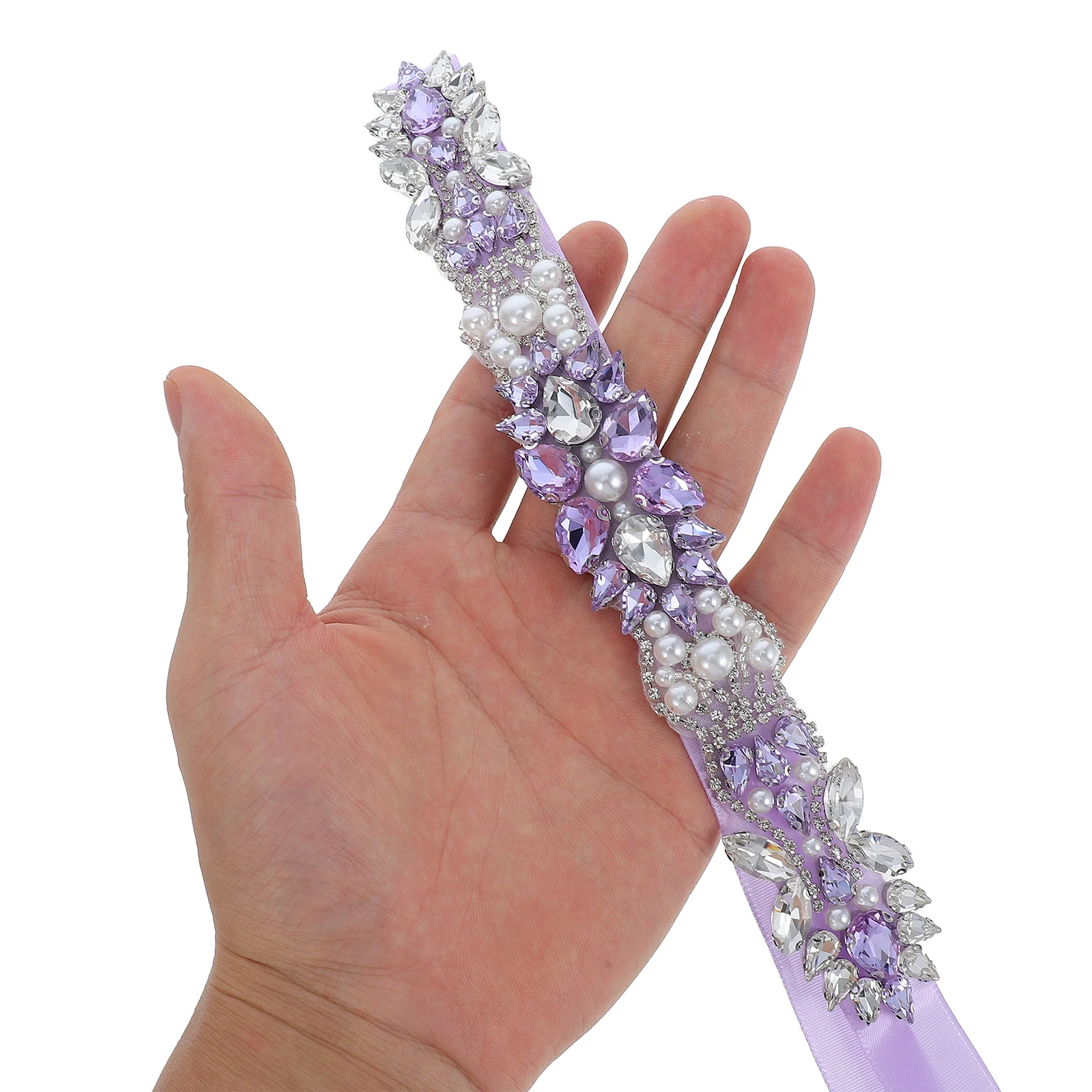 

Rhinestone Belt Light Purple Crystal Waistband Elegant Design Comfortable Fit Durable Craftsmanship Versatile Styling For