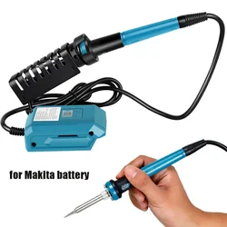 Dla Makita/Dewalt 18V 20V akumulatorowa lutownica akumulatorowa 300-510 ℃ regulacja elektrycznego ogrzewania cyfrowego 936M narzędzie do stacji końcówka lutownicza