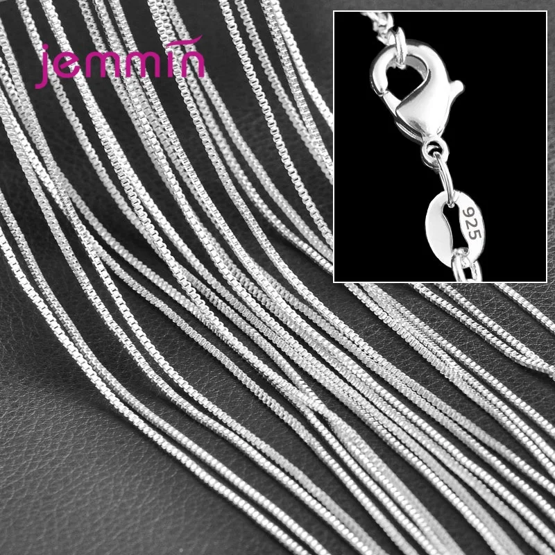5 Teile/los Echte 925 Sterling Silber Halskette Kette Für Frauen Hochzeit Zubehör Hohe Qualität Feine Mehrere Modelle Option – Detail 10