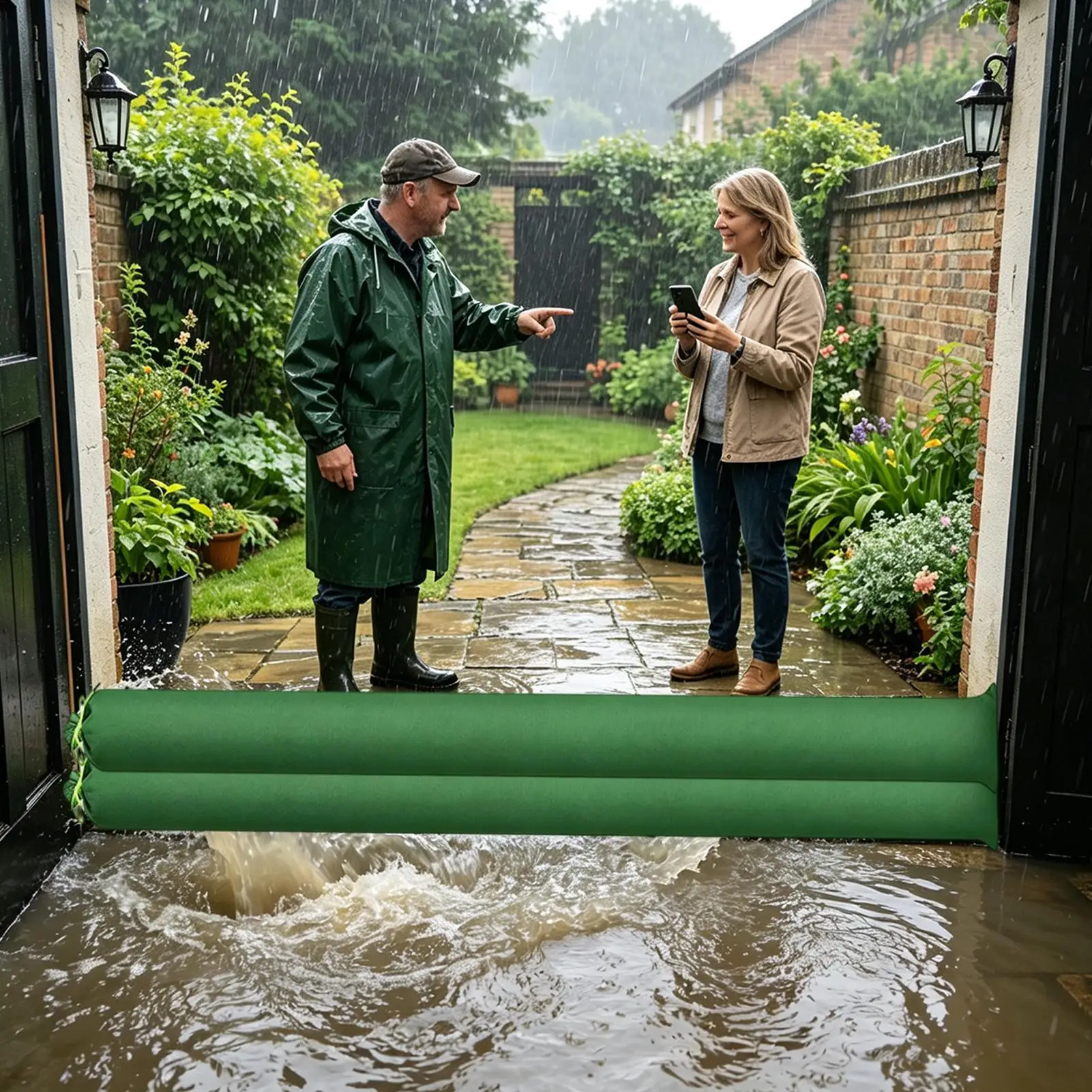 Sand Bags For Flooding 4 Pieces Reusable Sandbag Tube Home Garden Flood Barrier For Homeowners Renters Farmers Ranchers Garage