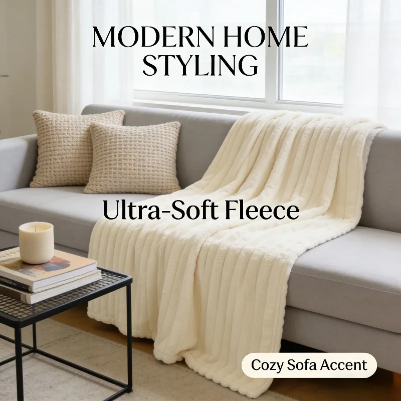 

Плюшевое зимнее утолщенное термоодеяло с рисунком кролика, офисное одеяло из кораллового флиса Siesta для дивана