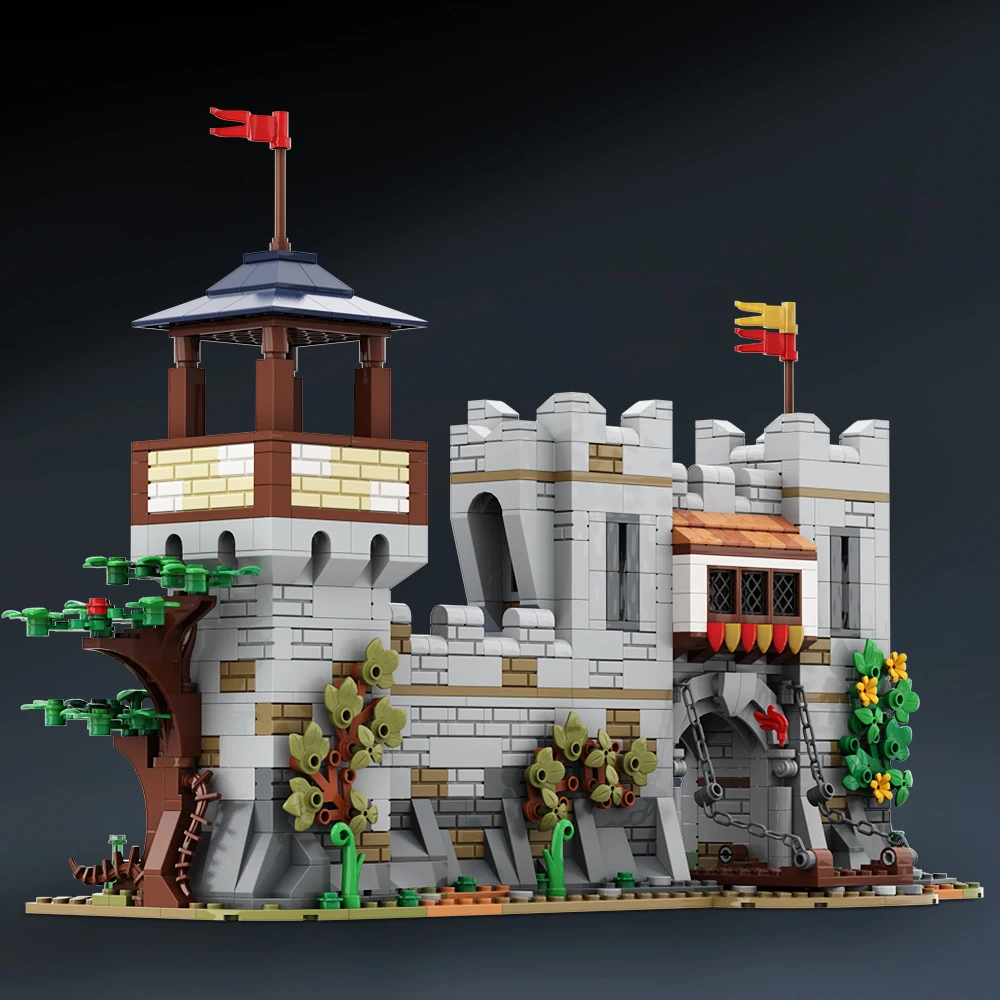 

Строительный замок Moc Lion Knights, строительные модели, наборы DIY, кирпичи для Львов, игрушки для строительства