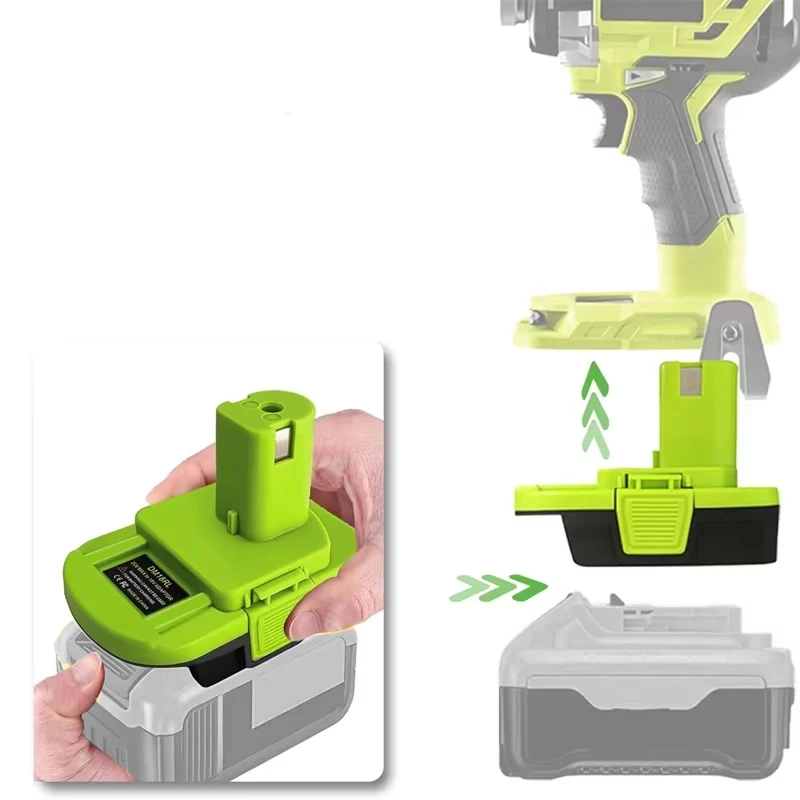 Battery Converter Adapter DM18RL DM20ROB for DEWALT 20V for Milwaukee 18V Battery to For RYOBI Battery Power Tools Drill