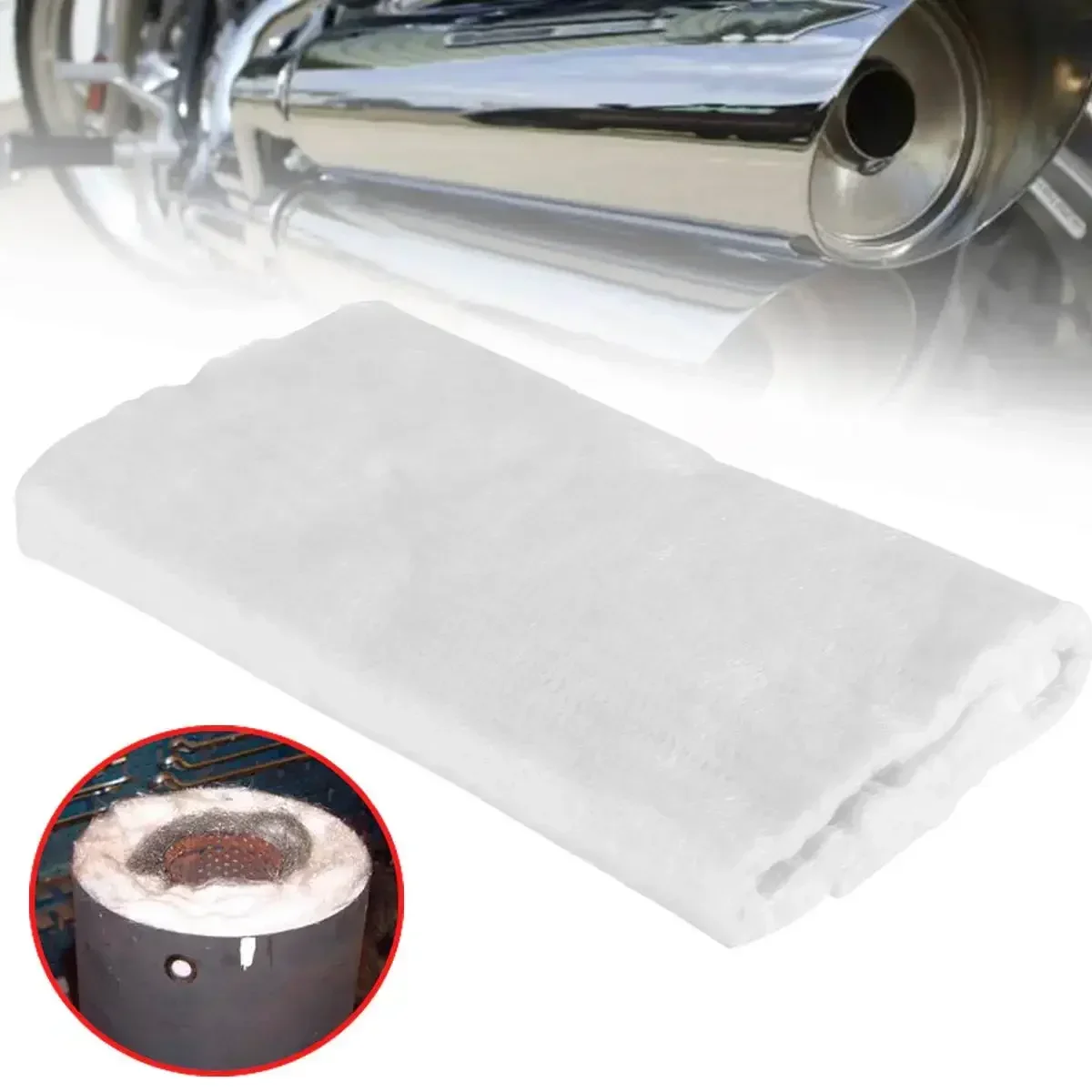 For Escape Moto Pipe Silencing Cotton Fiberglass Universal Motorcycle Exhaust Motorcycle Muffler Silencer Fiber Packing Cloth