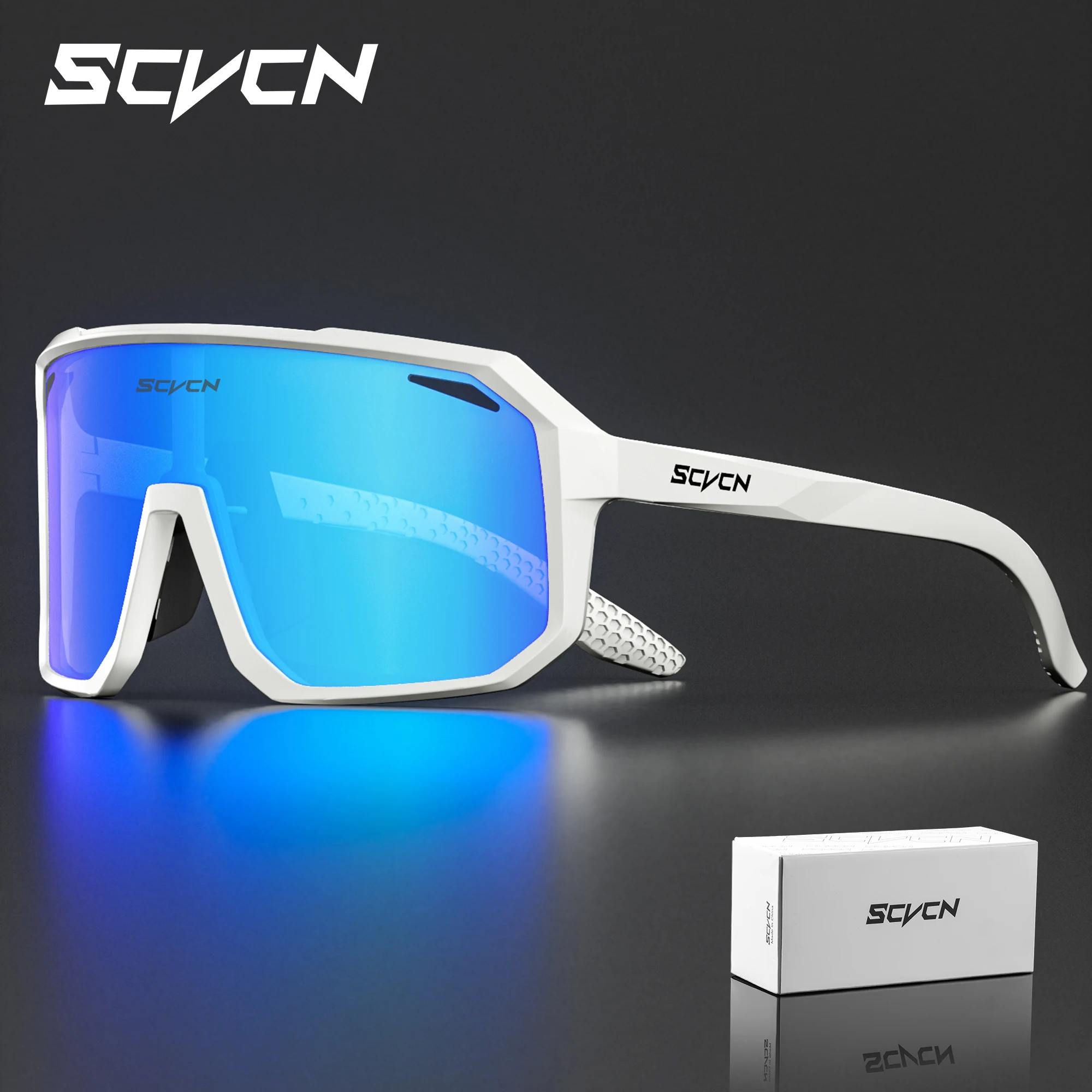 Image of SCVCN Neue Radfahren Gläser Fahrrad Sonnenbrille UV400 Sport Brillen Outdoor MTB Brille Fahrrad Frauen Männer Reiten Wandern Sonnenbrille