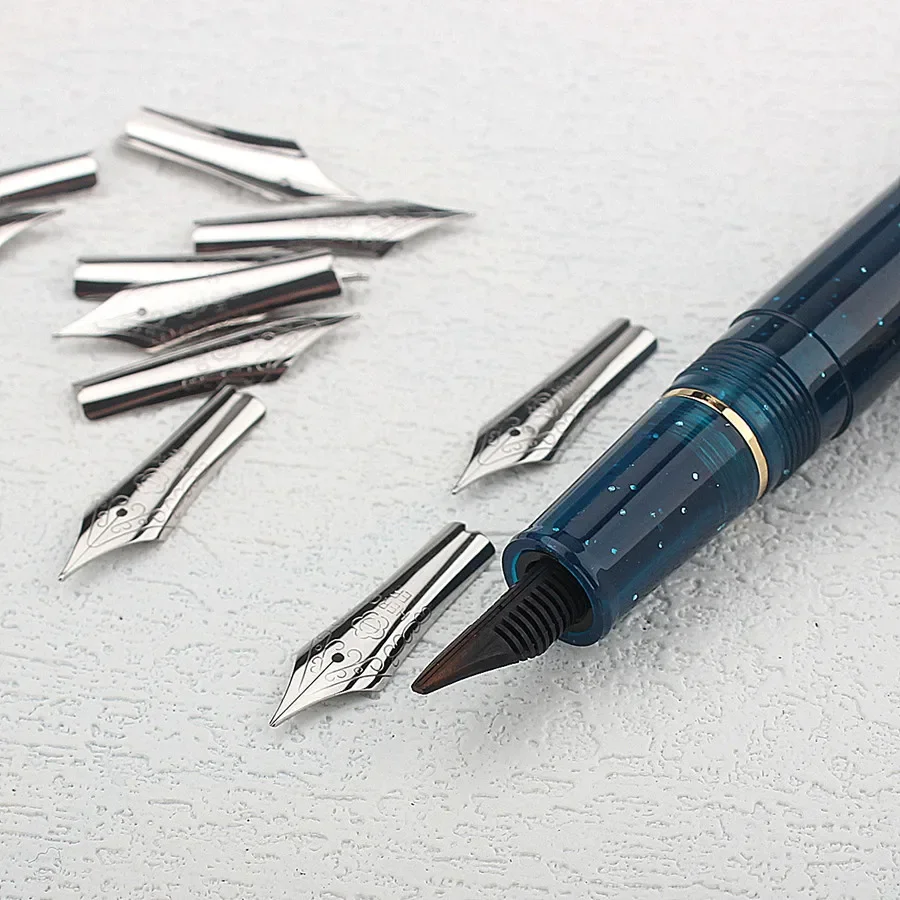 5PCS HERO /Jinhao Metal Fountain Pen Nibs #5 Spare Nibs for Jinhao 250, 500, 82, 8802, 5000, Dragon Phoenix Pens image 5