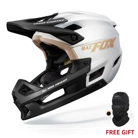 BATFOX 풀 페이스 산악 자전거 헬멧 오프로드 인증 안전 MTB Casco 자전거 일체형 라이딩 사이클링 헬멧