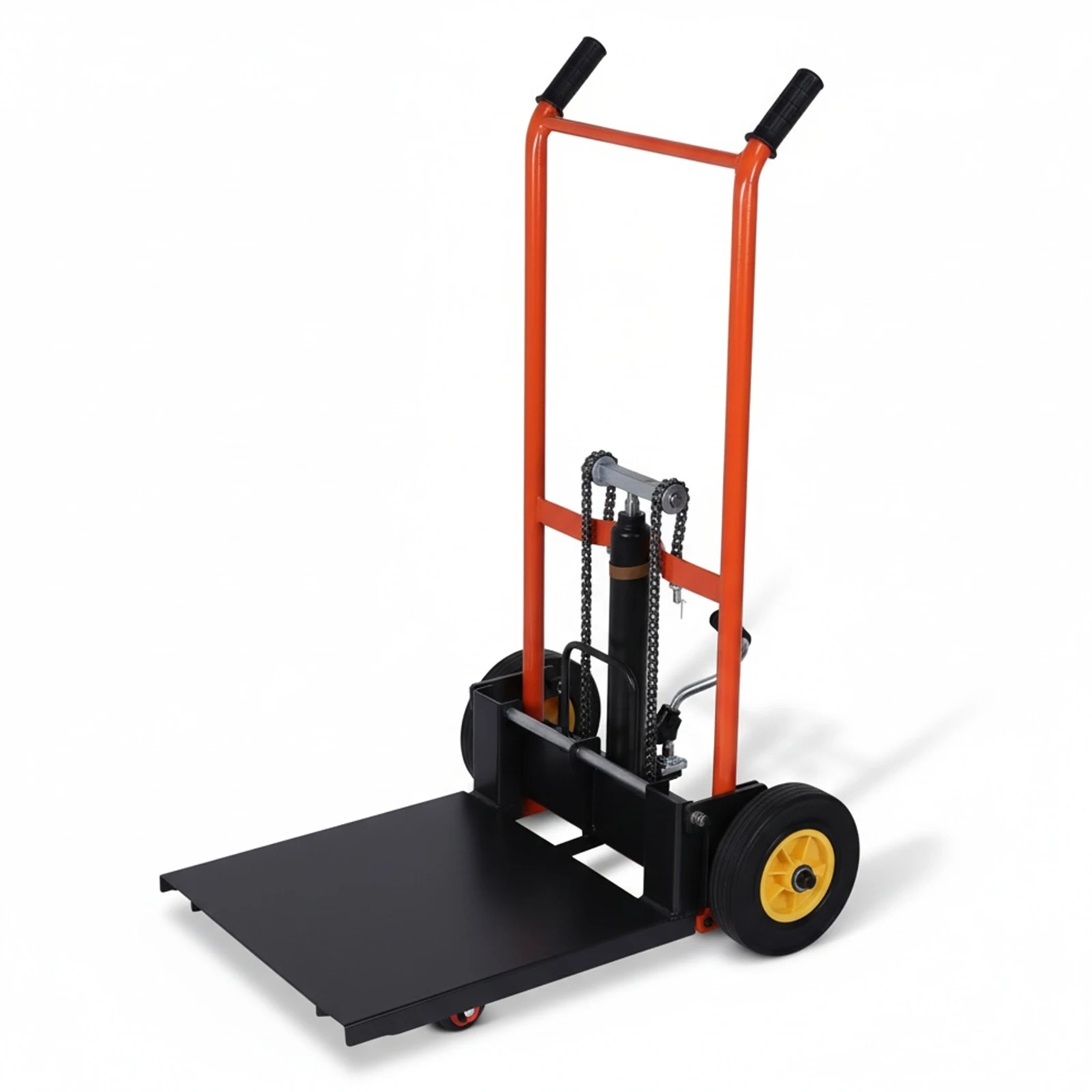 

Гидравлическая тележка-подъемник для материалов с фиксированными опорами, ручная тележка-платформа, подходит для супермаркетов, складов и домашнего использования