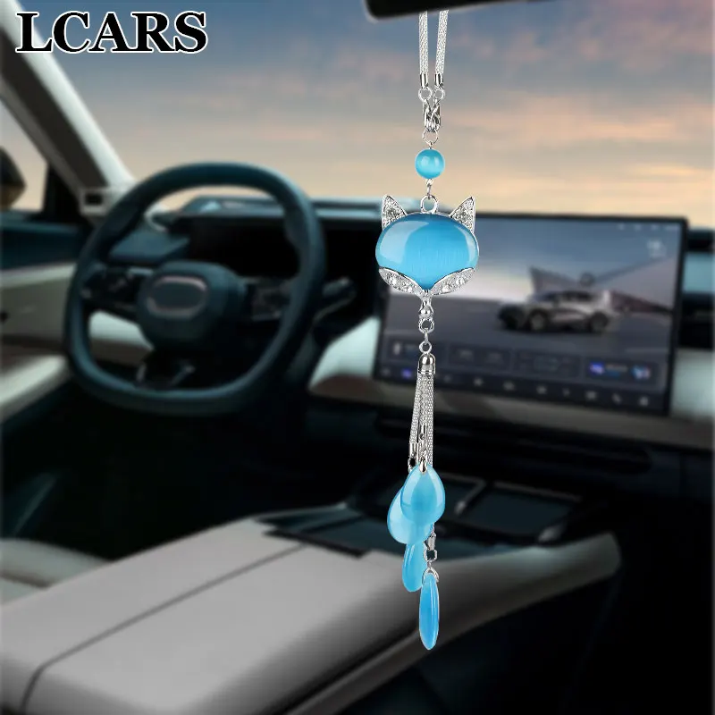 

Car Motorcycle Interior Hanging Ornament Stone Decoration for Rearview Mirror Ladies' Automobile Decor Men's Hanging Pendant