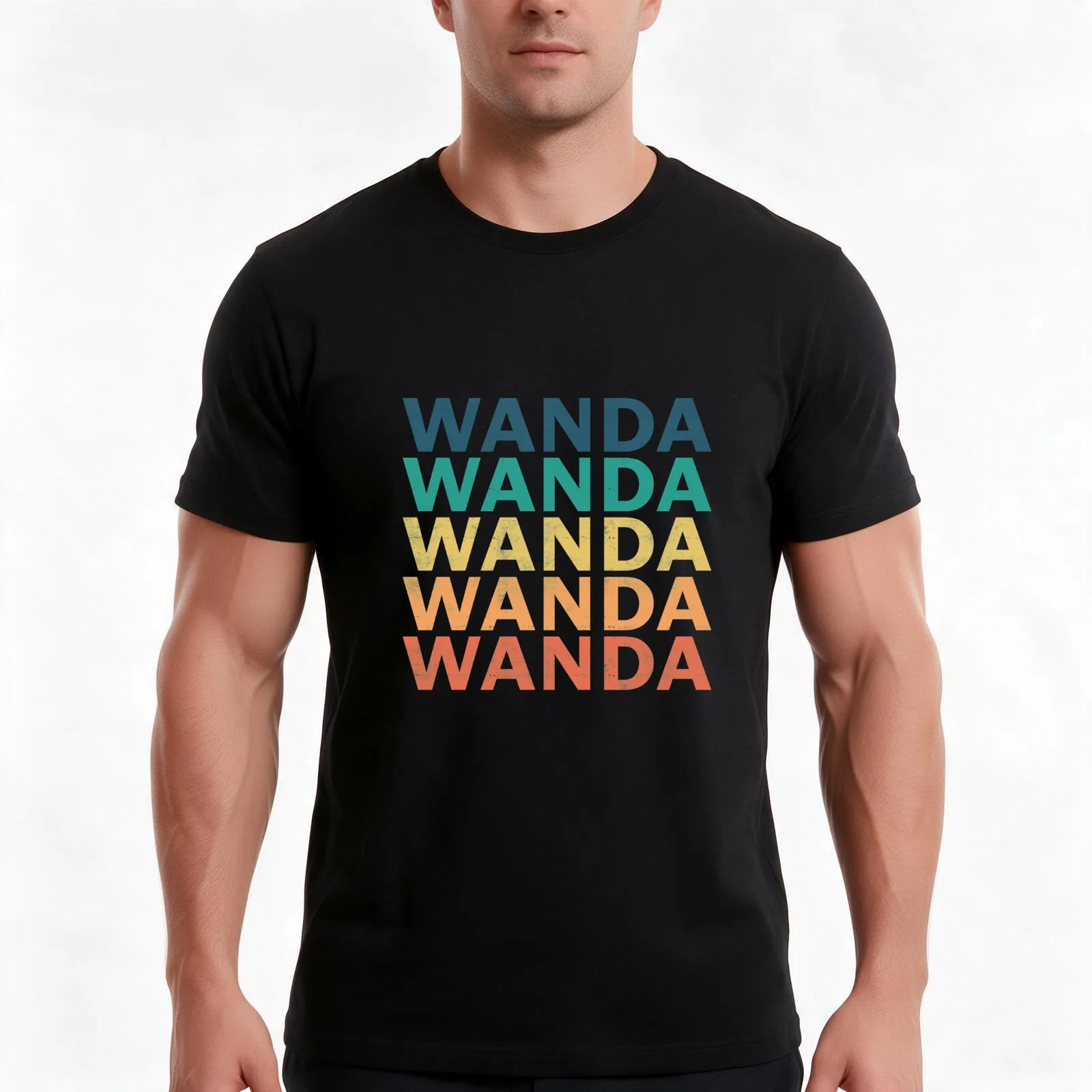 Wanda Name T Shirt - Wanda Vintage Retro Wanda Name Gift Item Tee T-Shirt Summer Casual Cotton Tee Unisex Men Women
