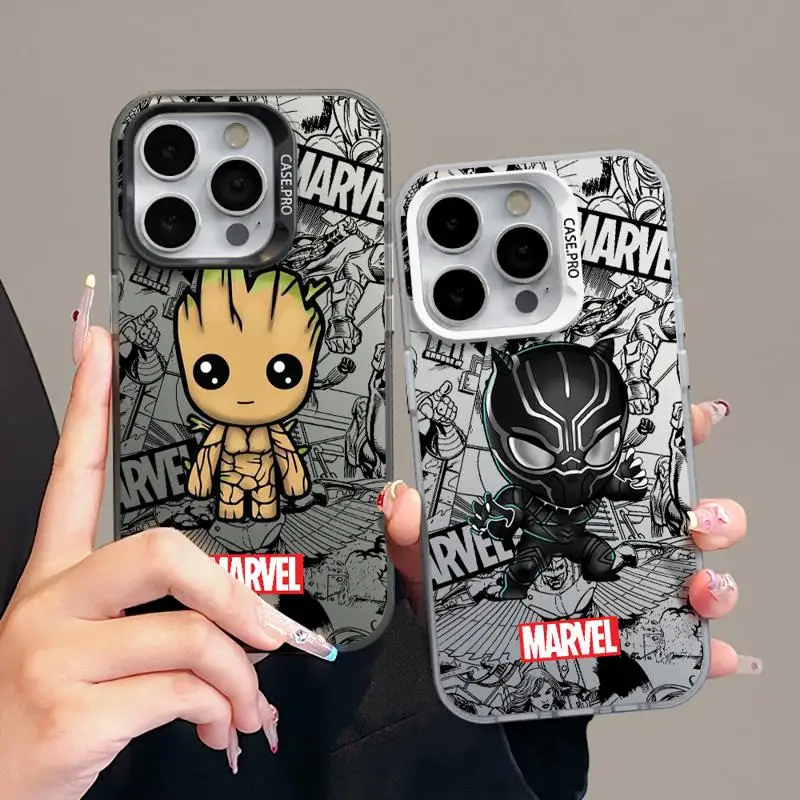 

Cartoon Cute Groot Case for Apple iPhone 11 13 15 Pro Max 14 Plus 12 Mini Back Phone Cover Silicone Shockproof Protective Funda