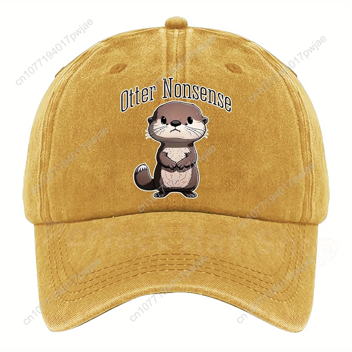 Una linda gorra de béisbol con temática de nutria con el diseño "Otter Nonsense" de @2042@, disponible en varios colores y tamaños ajustables