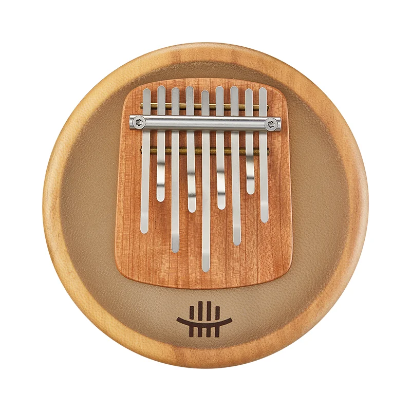Premium Goat Skin Wooden Kalimba 9 Keys Customizable Healing Thumb Piano Musical Instrument with Warm Tone