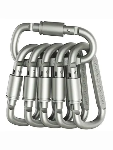 4-6PCS Carabiner Set For Key Camping Survival EDC Outdoor Keychain Clip Alloy Aluminum Tactical Caribiner Hook Karabiners