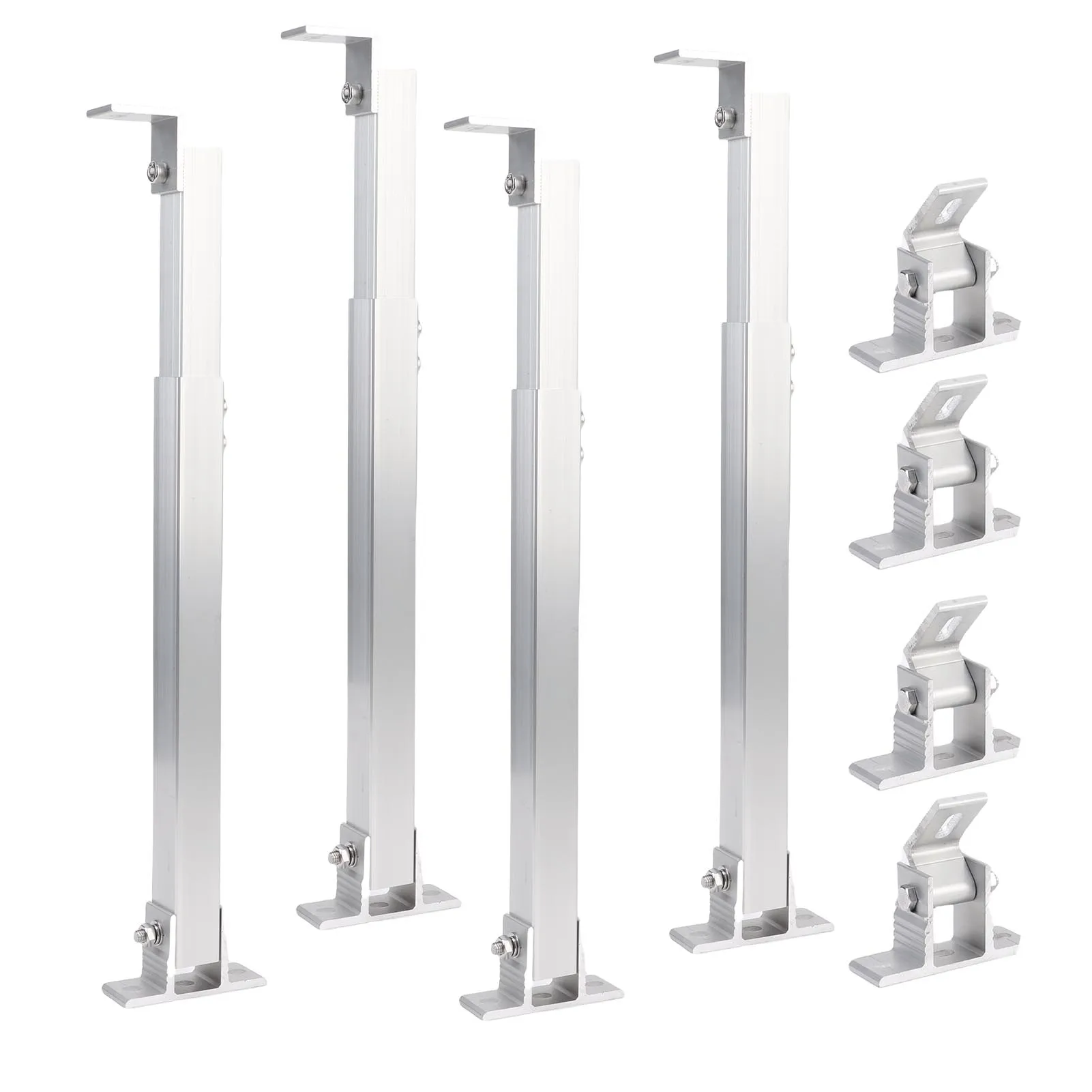 

Solar Panel Tilt Mount Bracket Easy To Install Solar Panel Mounting Bracket 15 To 30° Adjustable 2 Set for RVs Yachts Rooftops