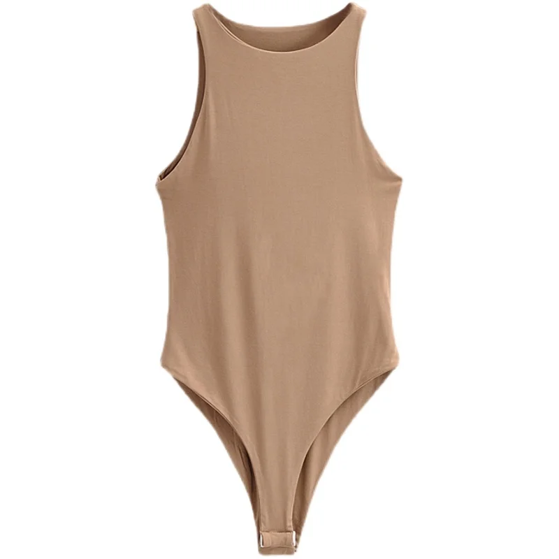 Slim Fit Strapl Body Dames Zomertop Bovenkleding Dun ouldervest Geen Sve Ondergoed Street Sle Kleur