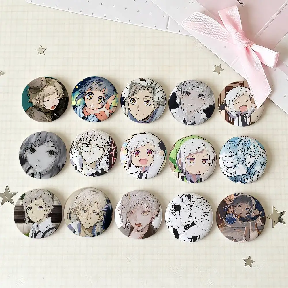 A-Atsushi Nakajimas Badges Tinplate Soft Button Pin Brooch Metal Badge Custom Jewelry Accessories Hat Bag Lapel