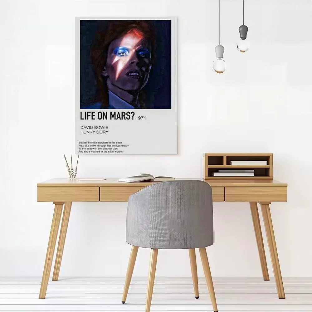 David Bowie Life on Mars Canvas Wall Arts Poster Customizable Pictures Printing for Room Modern Home Decoration Ornaments Art