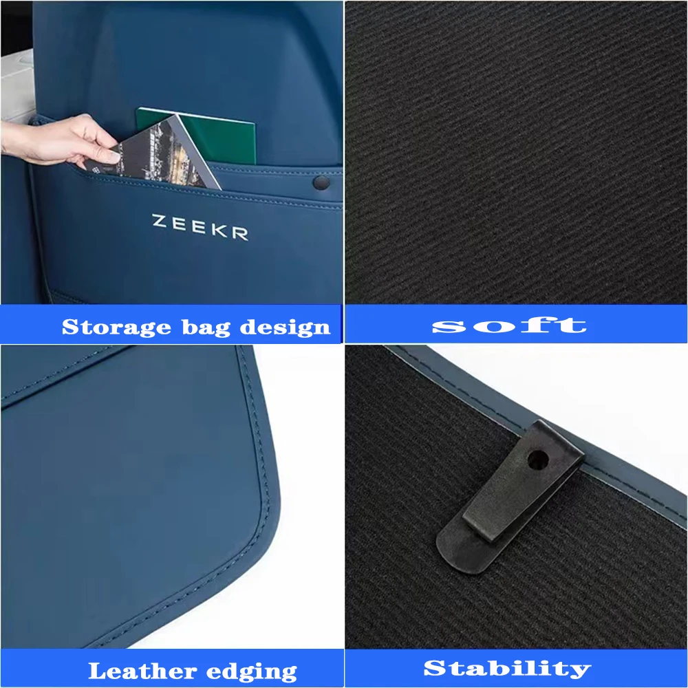 For Geely ZEEKR 001 2024 Seat anti kick pad rear air outlet cover anti kick and anti dirt decoration